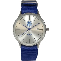 Reloj Fútbol Club Barcelona caballero con calendario correa nailon caja 36mm diámetro presentado en estuche