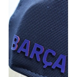 Fútbol Club Barcelona gorra adulto producto oficial ajustable azul con frontal rojo