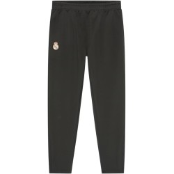 Chándal Real Madrid dos piezas chaqueta negra franja azul y pantalón negro para adulto producto oficial