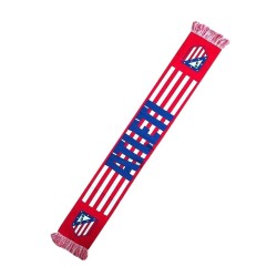 Bufanda Atlético de Madrid fondo raya ATLETI tamaño aprox 130x20cm producto oficial