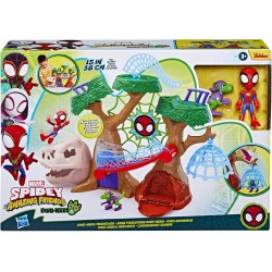 Spidey Dino Webs Árbol Arácnido F9477 Hasbro edad + 3años con 2 figuras