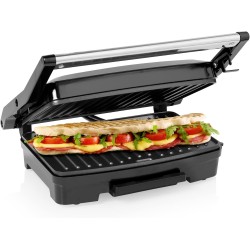 Princess Grill Parrilla con superficie de 23x15cm bandeja recoge grasa 750 W recubrimiento antiadherente