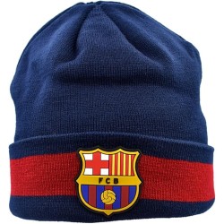 Gorro Polar del Fútbol Club Barcelona invierno talla de Adulto escudo caucho producto oficial