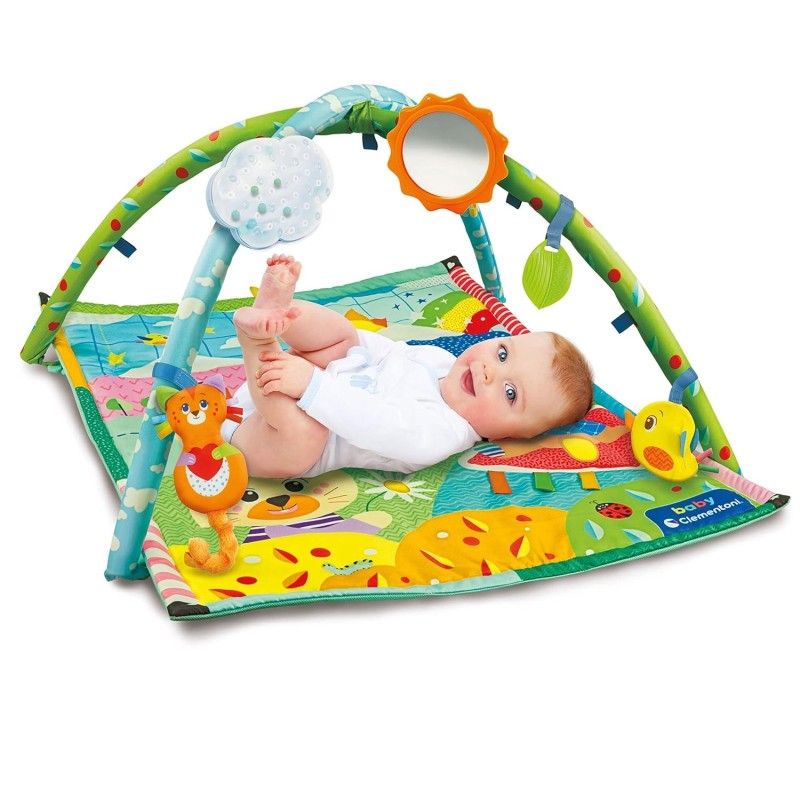 Clementoni - Mi Primer Gimnasio, Manta Actividades con Juegos Bebé Desde 0 Meses Clementoni - Mi Primer Gimnasio, Manta Actividades con Juegos Bebé Desde 0 Meses
