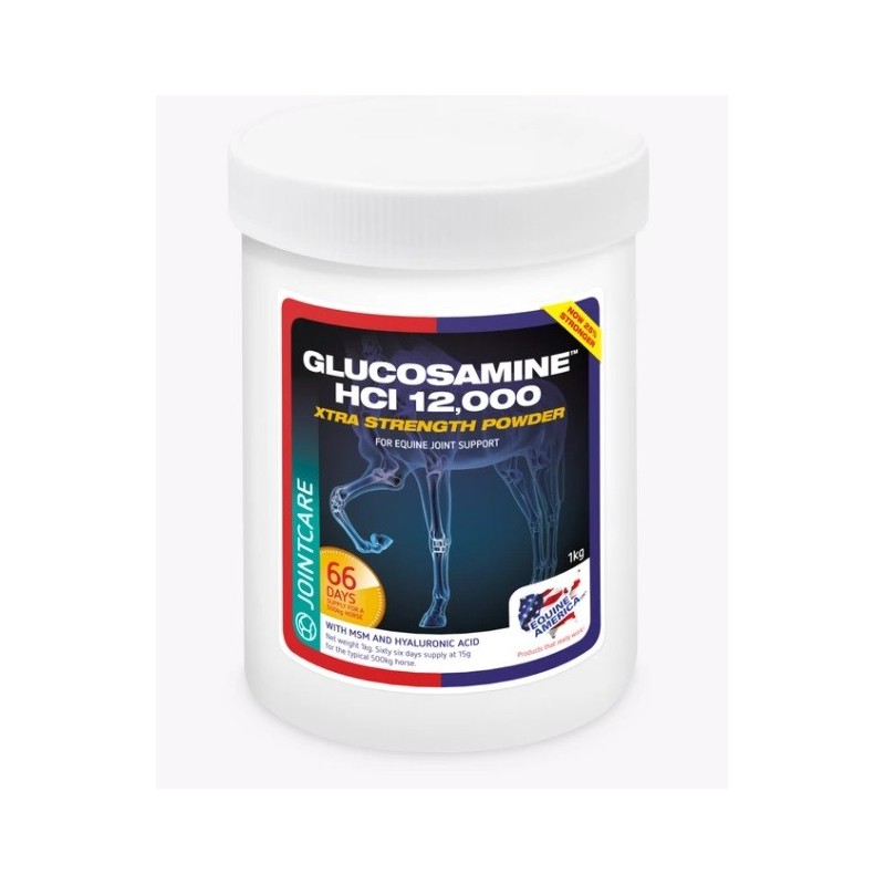 Suplemento para articulaciones Equine America Glucosamine HCI 12,000 Xtra Strength Powder 1kg Suplemento para articulaciones Equine America Glucosamine HCI 12,000 Xtra Strength Powder 1kg