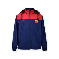Chaqueta Impermeable Fútbol Club Barcerlona adulto producto oficial 100% Poliéster
