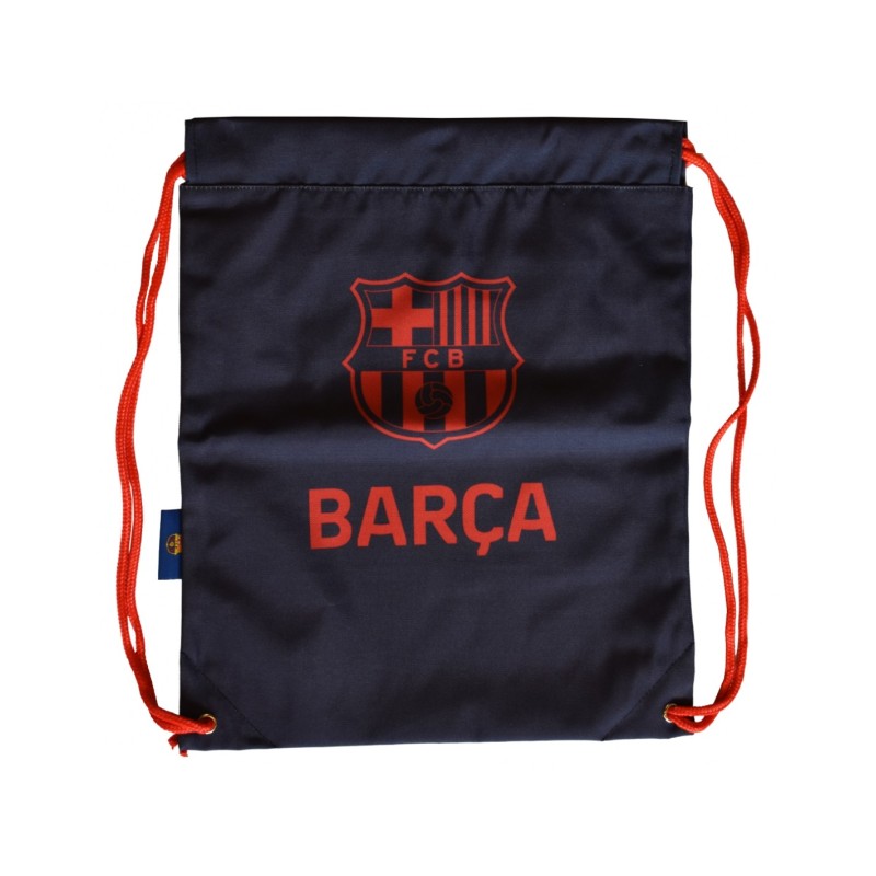 Fútbol Club Barcelona Bolsa Gymsack Mochila Cuerdas Saco azul marino letras rojas BARÇA producto oficial 42x32cm Fútbol Club Barcelona Bolsa Gymsack Mochila Cuerdas Saco azul marino letras rojas BARÇA producto oficial 42x32cm