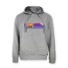 Hoodie Sudadera Fútbol Club Barcelona con capucha gris adulto producto oficial Barça