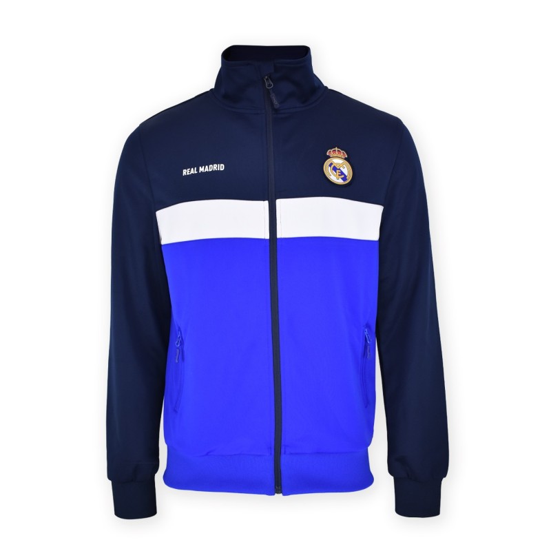 Chaqueta Real Madrid Plus navy con cremallera adulto producto oficial Chaqueta Real Madrid Plus navy con cremallera adulto producto oficial