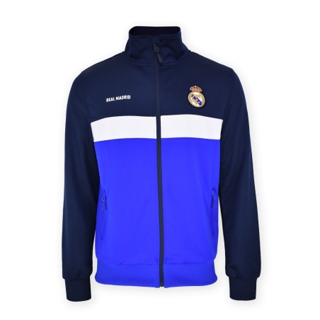 Chaqueta Real Madrid Plus navy con cremallera adulto producto oficial
