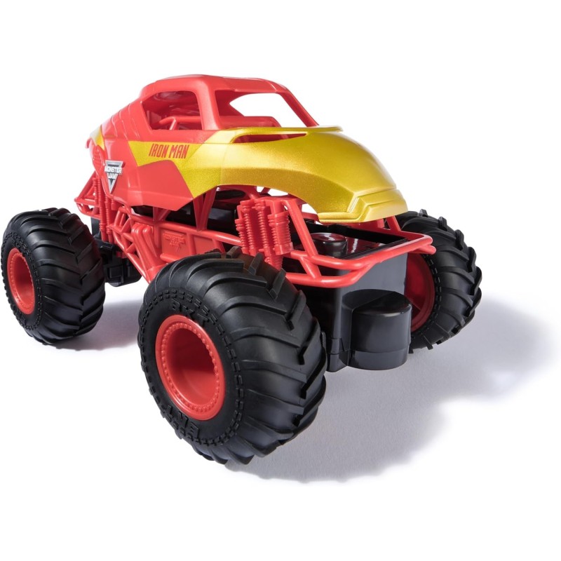 Monster Jam - Coche TELEDIRIGIDO Monster Truck Marvel Iron Man Escala 1:24 Monster Jam - Coche TELEDIRIGIDO Monster Truck Marvel Iron Man Escala 1:24