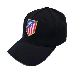 Gorra Atlético de Madrid negra ajustable talla adulto escudo bordado producto oficial