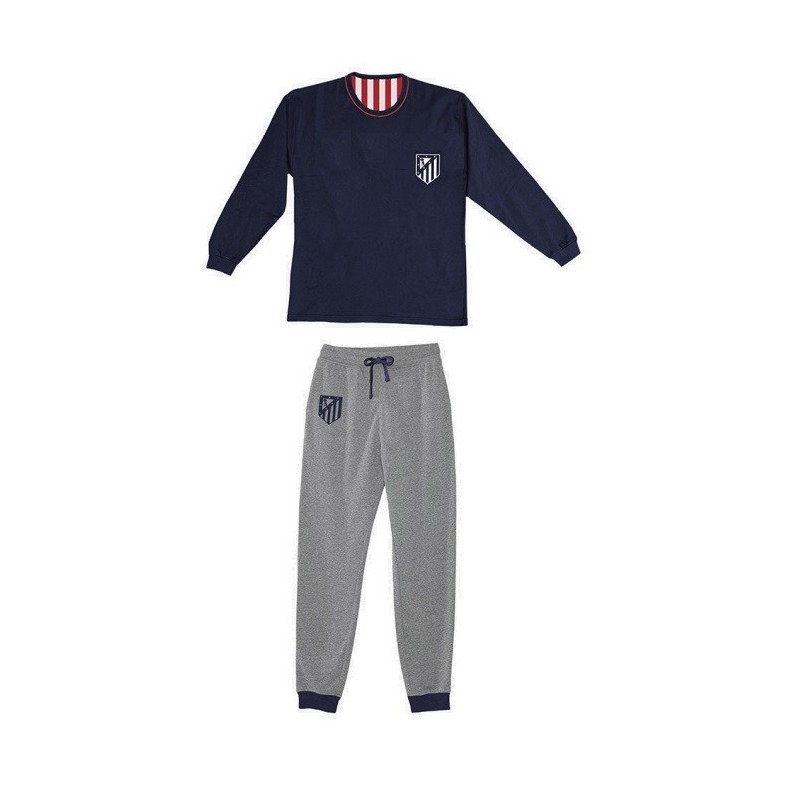 Pijama de manga larga Atlético de Madrid infantil tejido suave y calido producto oficial 60% Algodón- 40% Poliéste Pijama de manga larga Atlético de Madrid infantil tejido suave y calido producto oficial 60% Algodón- 40% Poliéste