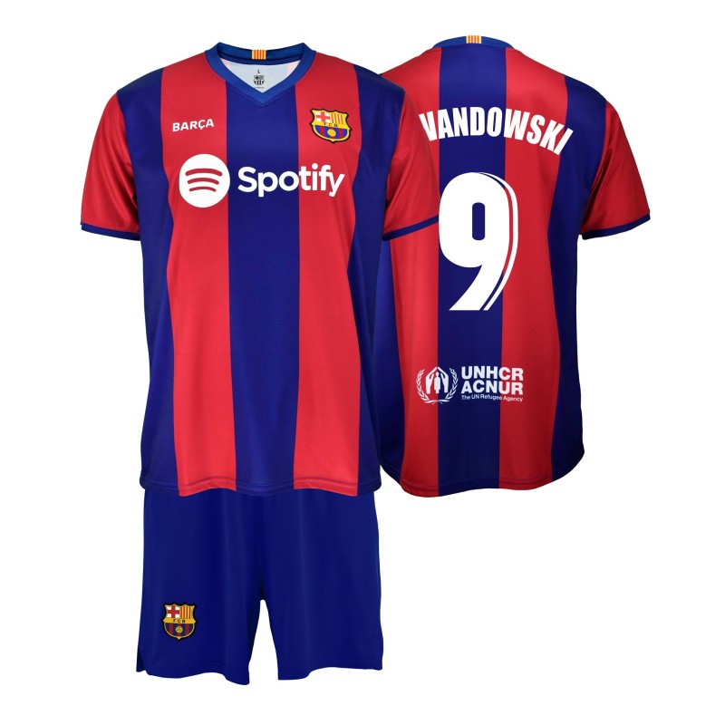 Conjunto Lewandowski Primera Equipación del Fútbol Club Barcelona para bebé estatura 82 a 92 cm Conjunto Lewandowski Primera Equipación del Fútbol Club Barcelona para bebé estatura 82 a 92 cm