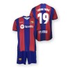 Conjunto Lamine Yamal Primera Equipación Infantil del Fútbol Club Barcelona réplica Producto Oficial camiseta pantalón