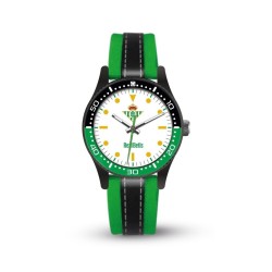 Reloj Real Betis Balompié para cadete analógico correa bicolor producto oficial presentado en cajita