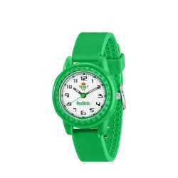 Reloj Real Betis Balompié para infantil analógico correa caucho verde producto oficial presentado en cajita y estuche