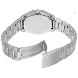 Reloj Casio hombre MTP-1302D-7A esfera blanca correa metálica con calendario