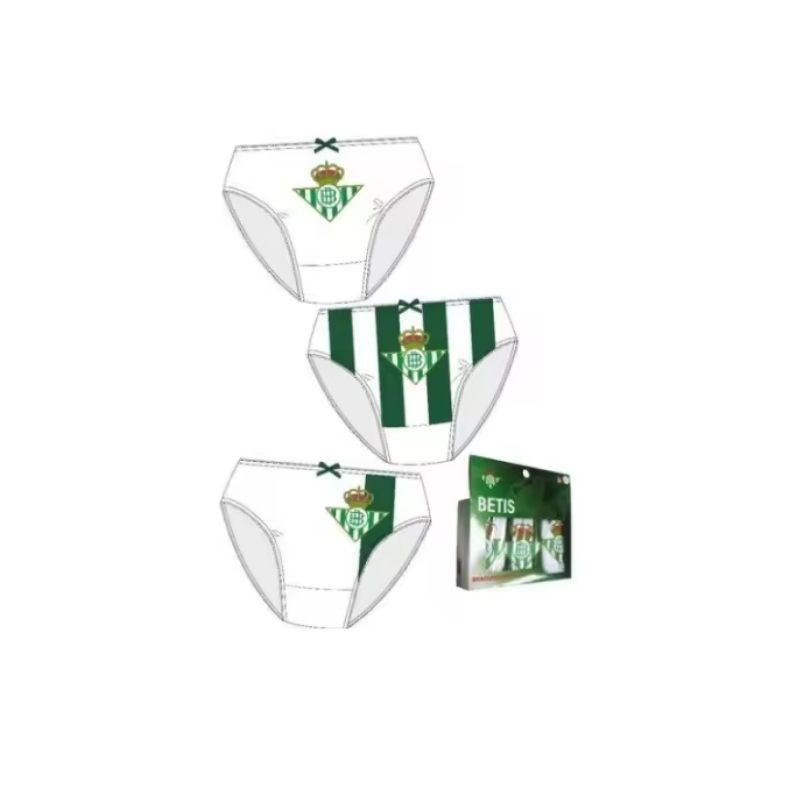 Braguitas del Real Betis Balompié talla 2 de niña producto oficial