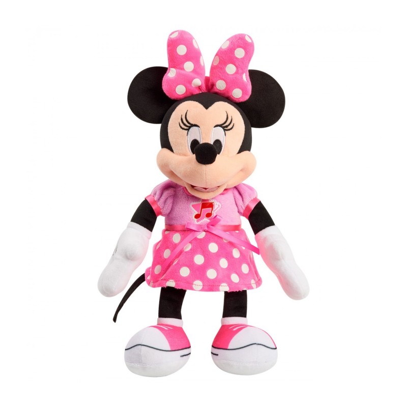 Peluche cantarín Minnie Mouse DISNEY JUST PLAY canta y se ilumina edad +3 años Peluche cantarín Minnie Mouse DISNEY JUST PLAY canta y se ilumina edad +3 años