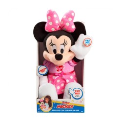 Peluche cantarín Minnie Mouse DISNEY JUST PLAY canta y se ilumina edad +3 años 30cm altura