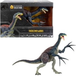 Mattel Jurassic World Hammond Collection Tericinosaurio, Figura de 43 cm de largo con garras largas edad +8 años, HXP73