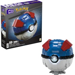 Mega Construx Pokémon Superball Gigante 299 Bloques de construcción con Luces, edad +10 años Mattel HMW04