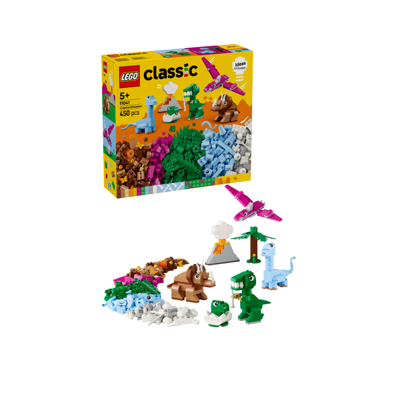 LEGO Classic 11041 Dinosaurios Creativos Contiene 450 piezas - Edad recomendada apartir de 5+ años LEGO Classic 11041 Dinosaurios Creativos Contiene 450 piezas - Edad recomendada apartir de 5+ años
