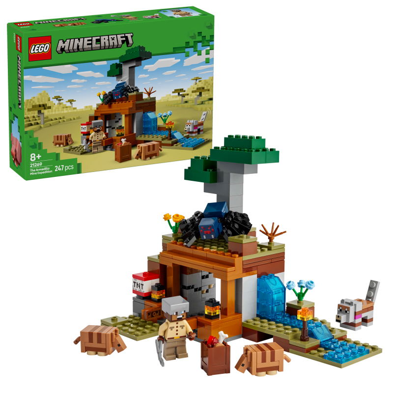 LEGO Minecraft 21269 La Expedición a la Mina del Armadillo Contiene 247 piezas - Edad recomendada apartir de 8+ años LEGO Minecraft 21269 La Expedición a la Mina del Armadillo Contiene 247 piezas - Edad recomendada apartir de 8+ años