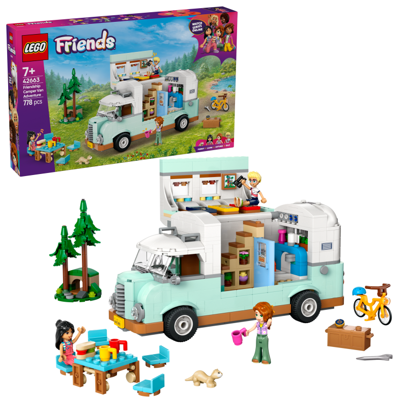 LEGO Friends 42663 Aventura en la Caravana de la Amistad Contiene 778 piezas - Edad recomendada a partir de 7+ años LEGO Friends 42663 Aventura en la Caravana de la Amistad Contiene 778 piezas - Edad recomendada a partir de 7+ años
