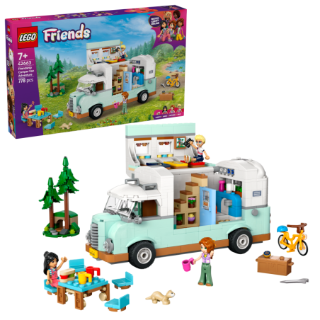 LEGO Friends 42663 Aventura en la Caravana de la Amistad Contiene 778 piezas - Edad recomendada a partir de 7+ años