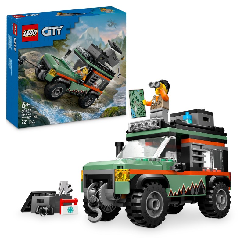 LEGO City 60447 Todoterreno 4x4 de Montaña Contiene 221 piezas - Edad recomendada apartir de 6+ años LEGO City 60447 Todoterreno 4x4 de Montaña Contiene 221 piezas - Edad recomendada apartir de 6+ años