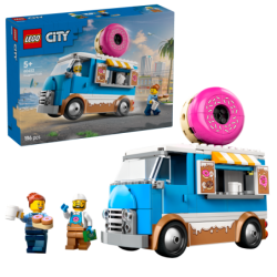 LEGO City 60452 Camión de Dónuts Contiene 196 piezas - Edad recomendada a partir de 5+ años