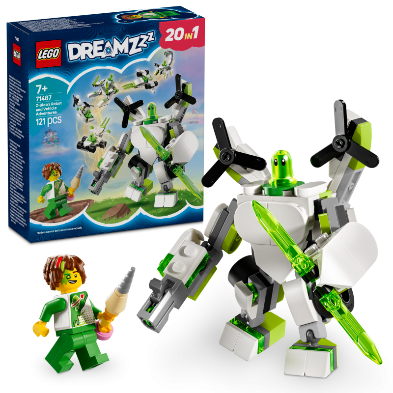 LEGO DREAMZzz 71487 Aventuras de Z-Blob: Robots y Vehículos Contiene 121 piezas - Edad recomendada a partir de 7+ años LEGO DREAMZzz 71487 Aventuras de Z-Blob: Robots y Vehículos Contiene 121 piezas - Edad recomendada a partir de 7+ años