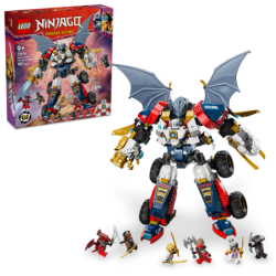 LEGO NINJAGO 71834 Meca Ultra Combo de Zane Contiene 1187 piezas - Edad recomendada a partir de 9+ años