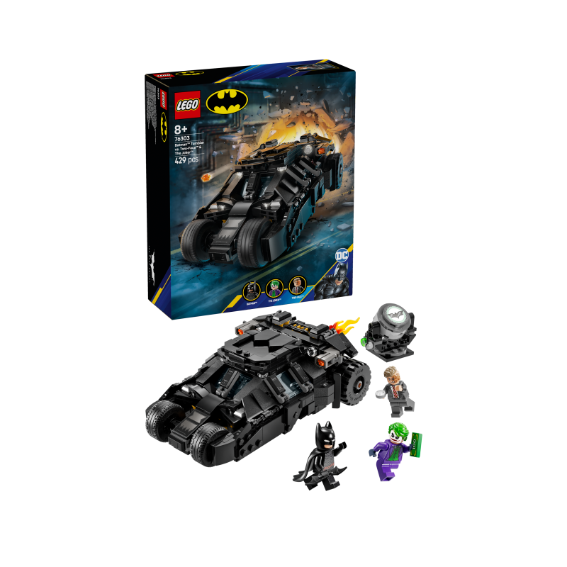LEGO DC Batman 76303 Tumbler de Batman vs. Two-Face y The Joker Contiene 429 piezas - Edad recomendada a partir de 8+ años