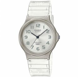 CASIO Collection MQ-24S-7BEF Reloj de Pulsera Analógico para Unisex Color Transparente