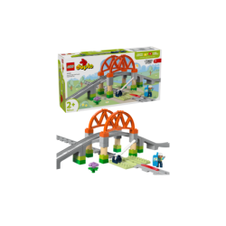 LEGO DUPLO Town 10426 Set de Expansión: Puente y Vías Ferroviarias contiene 42 piezas - edad 2+ años