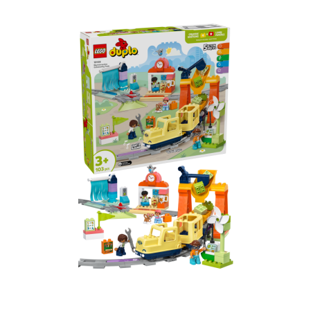 LEGO DUPLO Town 10428 Gran Tren Comunitario Interactivo contiene 103 piezas - edad 3+ años