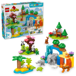 LEGO DUPLO Town 10446 Familias de la Fauna Salvaje 3 en 1 contiene 92 piezas - edad 2+ años