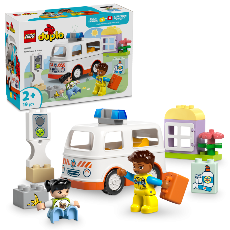 LEGO DUPLO Town 10447 Ambulancia y Conductor contiene 19 piezas - edad 2+ años LEGO DUPLO Town 10447 Ambulancia y Conductor contiene 19 piezas - edad 2+ años