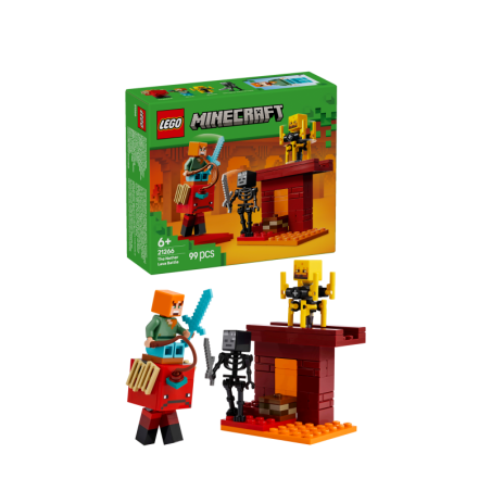 LEGO Minecraft 21266 La Batalla de Lava del Inframundo contiene 99 piezas - edad 6+ años