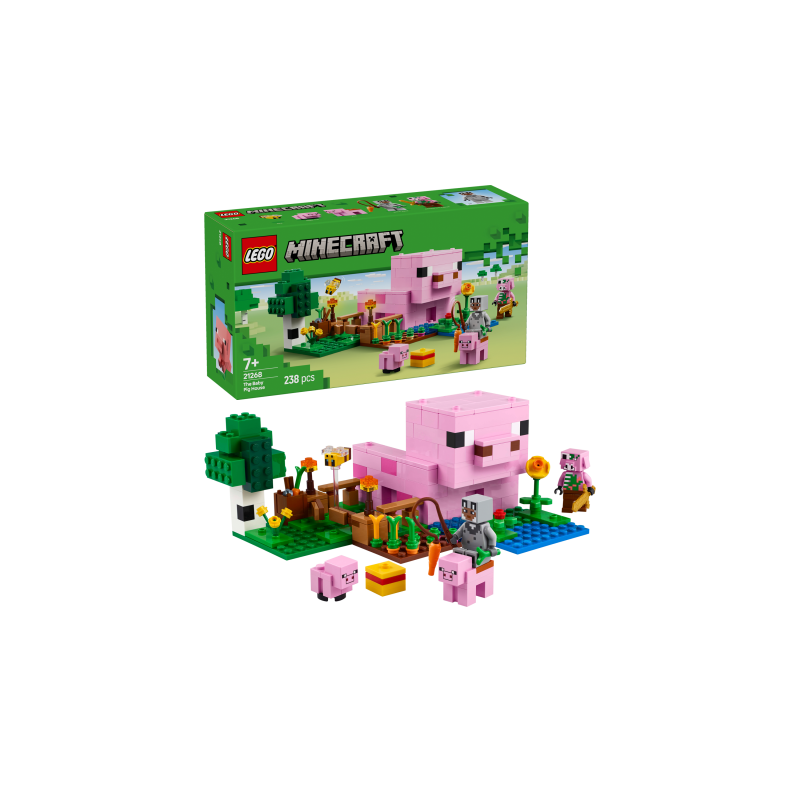 LEGO Minecraft 21268 La Casa-Cerdo Bebé contiene 238 piezas - edad 7+ años LEGO Minecraft 21268 La Casa-Cerdo Bebé contiene 238 piezas - edad 7+ años