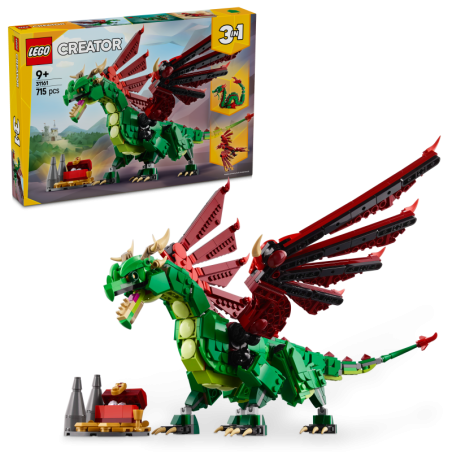 LEGO Creator 31161 Dragón Medieval contiene 715 piezas - edad 9+ años