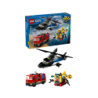 LEGO City 60462 Remix: Helicóptero, Camión de Bomberos y Submarino contiene 874 piezas - edad 7+ años