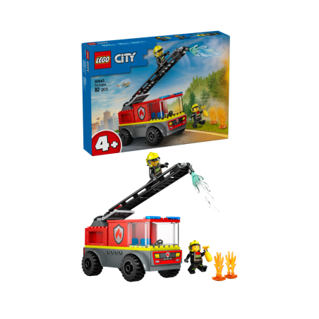 LEGO City 60463 Camión de Bomberos con Escalera contiene 82 piezas - edad 4+ años
