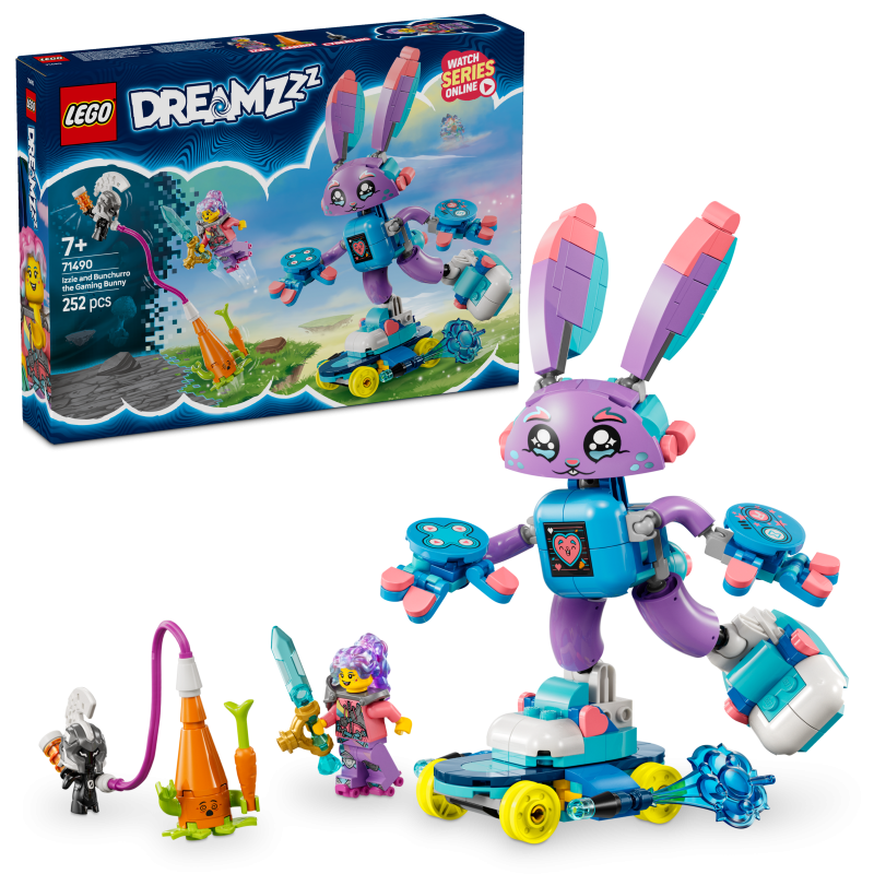 LEGO DREAMZzz 71490 Izzie y Bunchurro el Conejo Jugón contiene 252 piezas - edad 7+ años