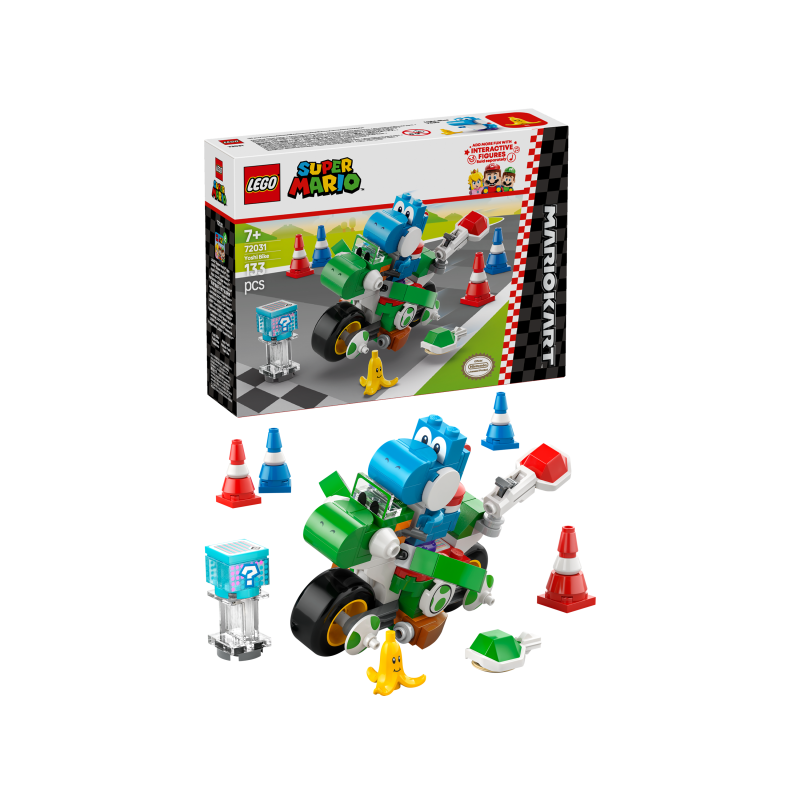 LEGO Super Mario 72031 Mario Kart: Moto Yoshi contiene 133 piezas - edad 7+ años LEGO Super Mario 72031 Mario Kart: Moto Yoshi contiene 133 piezas - edad 7+ años