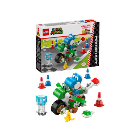 LEGO Super Mario 72031 Mario Kart: Moto Yoshi contiene 133 piezas - edad 7+ años