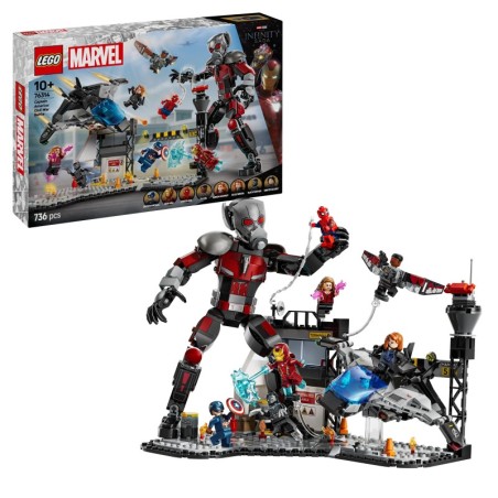 LEGO Super Heroes 76314 Gran Batalla de Capitán América: Civil War contiene 736 piezas - edad 10+ años